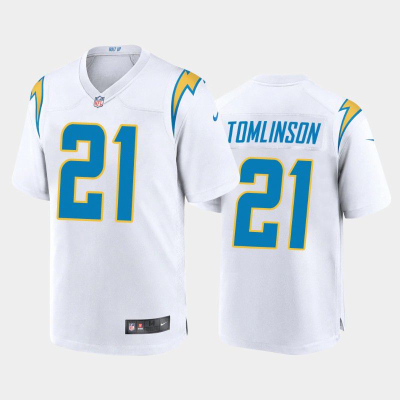 Men Los Angeles Chargers 21 LaDainian Tomlinson Nike White Retired Player NFL Jersey